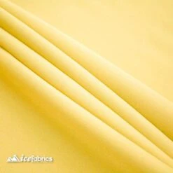 Yellow Solid Poly Poplin Upholstery Fabric