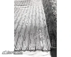 Stretch Beaded Fabric With Embroidery Sequin On Mesh