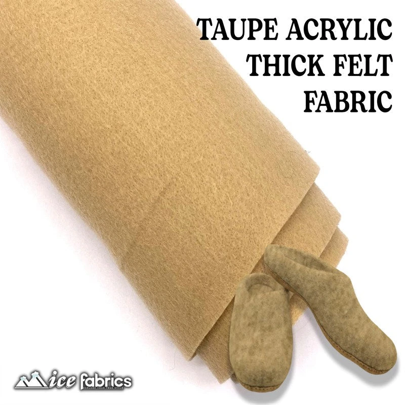 Taupe Felt Material Acrylic Felt Material 1.6mm Thick 5 Taupe Felt Material Acrylic Felt Material 1.6mm Thick - Image 3