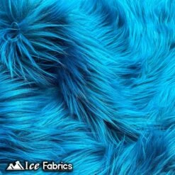 Luxtex Store 3 Teal Mohair Faux Fur Fabric Wholesale (20 Yards Bolt)