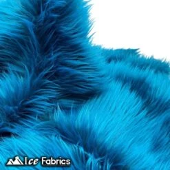 Luxtex Store -Luxtex Store teal mohair faux fur fabric wholesale 20 yards bolt 708086