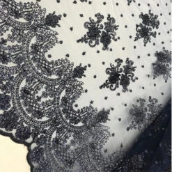 Transparent Fabric Mesh Lace Embroidered Wedding Prom Dress -Luxtex Store transparent fabric mesh lace embroidered wedding prom dress 490698