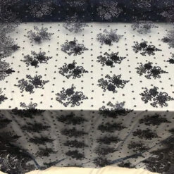 Transparent Fabric Mesh Lace Embroidered Wedding Prom Dress -Luxtex Store transparent fabric mesh lace embroidered wedding prom dress 636402