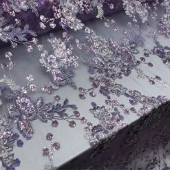 Transparent Prom Design Bridal Mesh Lace Embroidered Wedding Fabric -Luxtex Store transparent prom design bridal mesh lace embroidered wedding fabric 952440