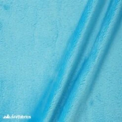 Turquoise Ice Fabrics Minky Fabric Wholesale _ 3 Mm