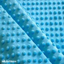 Turquoise Minky Dot Fabric Blanket Fabric