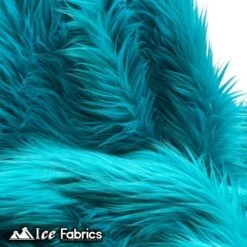 Luxtex Store -Luxtex Store turquoise mohair faux fur fabric wholesale 20 yards bolt 788850