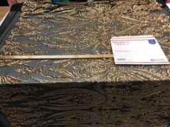Unique Design Arabic Gold Embroidered 4 Way Stretch Sequin Fabric Sold By The Yard -Luxtex Store unique design arabic gold embroidered 4 way stretch sequin fabric sold by the yard 215957