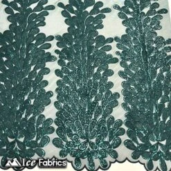 Vegas Peacock Sequin Lace Fabric On Mesh Fashion Fabric -Luxtex Store vegas peacock sequin lace fabric on mesh fashion fabric 758156