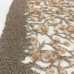 Wedding / Bridal Designed Beaded Mesh Lace Fabric -Luxtex Store wedding bridal designed beaded mesh lace fabric 238999