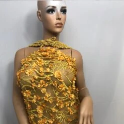 Wedding / Bridal Designed Beaded Mesh Lace Fabric -Luxtex Store wedding bridal designed beaded mesh lace fabric 368708