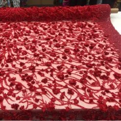 Wedding / Bridal Designed Beaded Mesh Lace Fabric -Luxtex Store wedding bridal designed beaded mesh lace fabric 421806