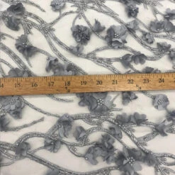 Wedding / Bridal Designed Beaded Mesh Lace Fabric -Luxtex Store wedding bridal designed beaded mesh lace fabric 856574