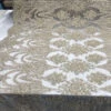 White And Gold Bridal Beaded Designed Floral Embroidered Mesh Lace Fabric -Luxtex Store white and gold bridal beaded designed floral embroidered mesh lace fabric 575755