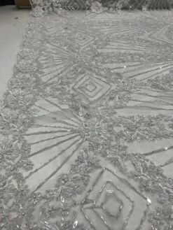 White Lace By The Yard Embroidered Lace With Beads And Sequins French Bridal Veil Wedding Decoration Home Women Fashion Prom Dresses 14 White Lace By The Yard Embroidered Lace With Beads And Sequins French Bridal Veil Wedding Decoration Home Women Fashion Prom Dresses -Luxtex Store white lace by the yard embroidered lace with beads and sequins french bridal veil wedding decoration home women fashion prom dresses 797972