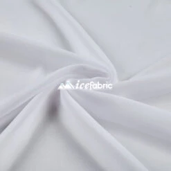 White Mia Chiffon Fabric / 60’’ Wide Soft Chiffon Sheer Fabric