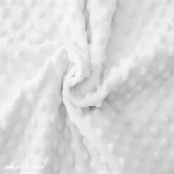 White Minky Dot Fabric Blanket Fabric -Luxtex Store white minky dot fabric blanket fabric 650415